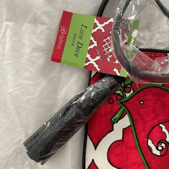 NWT Brighton Peace Love Dove Pouch Crossbody Handbag Tassel - Picture 3 of 5